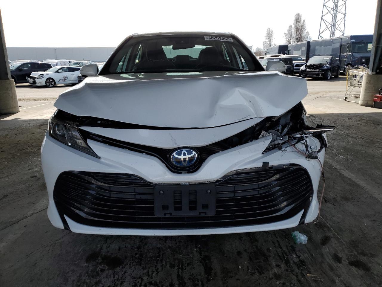 2020 Toyota Camry VIN 4T1C31AK3LU535553 Copart auction photo, front end / side damage thumbnail 5