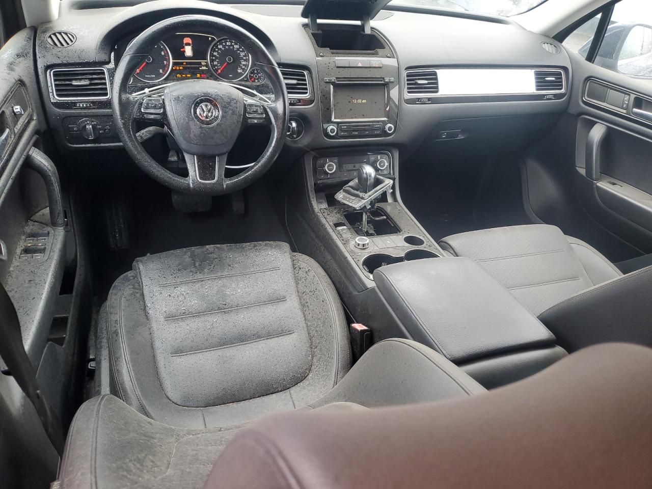 2014 Volkswagen Touareg VIN WVGEF9BP8ED009107 Copart auction photo, mechanical damage thumbnail 8
