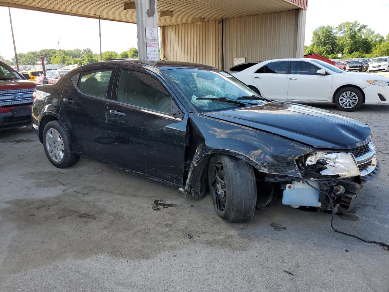 2013 Dodge Avenger VIN 1C3CDZAB7DN572539 Copart auction photo, all over damage thumbnail 4