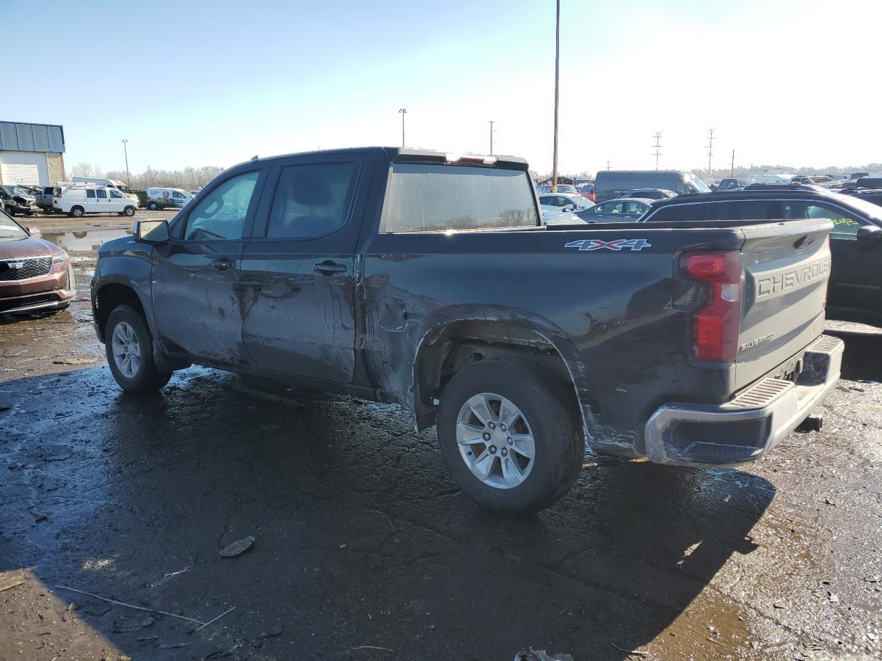2023 Chevrolet Silverado VIN 1GCUDDEDXPZ320666 Copart auction photo, water/flood damage thumbnail 2