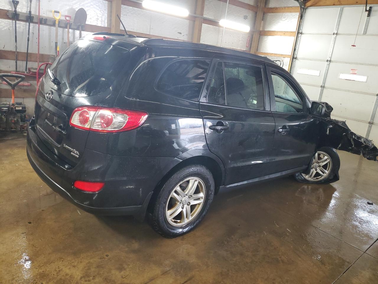2011 Hyundai Santa Fe VIN 5XYZGDAB8BG030791 Copart auction photo, burn - engine / front end damage thumbnail 3