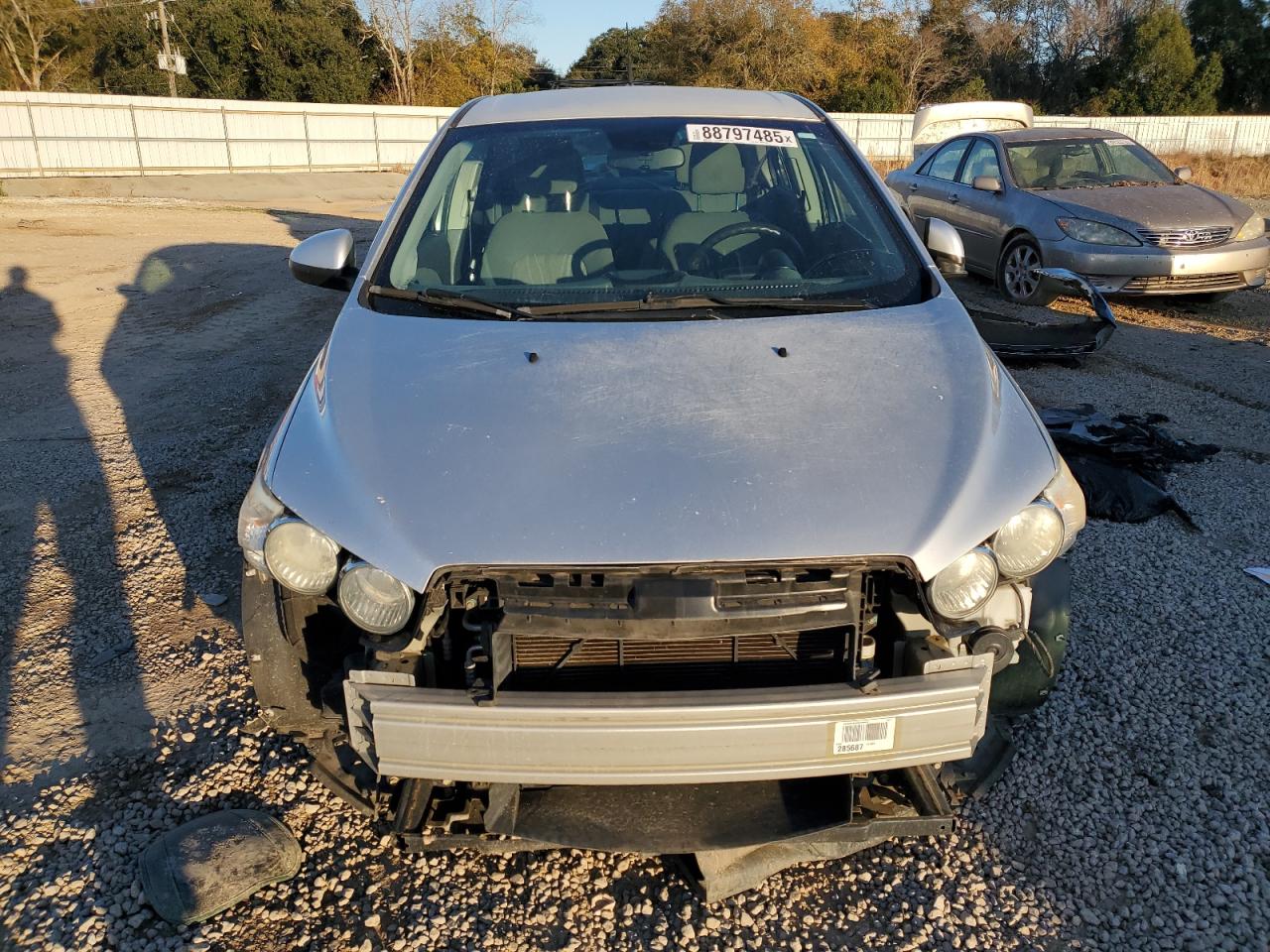 2013 Chevrolet Sonic VIN 1G1JC5SH6D4250250 Copart auction photo, front end damage thumbnail 5