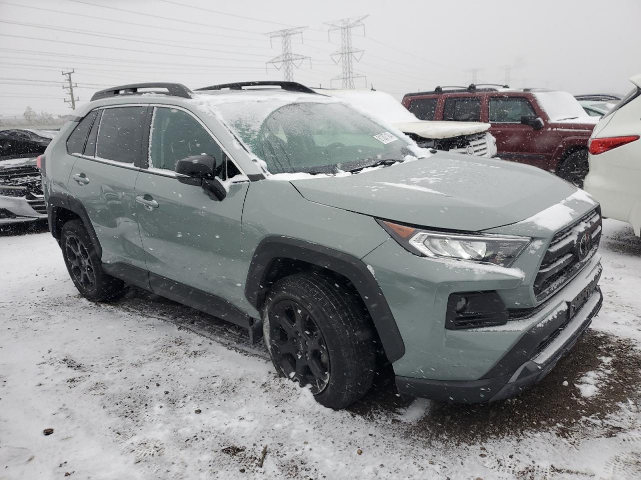 2021 Toyota RAV 4 VIN 2T3S1RFV2MW206919 Copart auction photo, side damage thumbnail 4