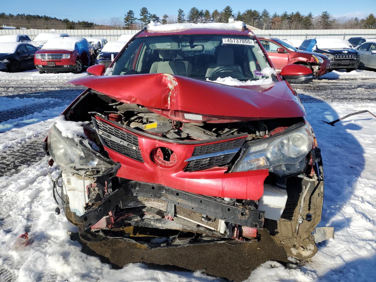 2015 Toyota RAV 4 VIN JTMRFREV6FJ013286 Copart auction photo, front end damage thumbnail 5