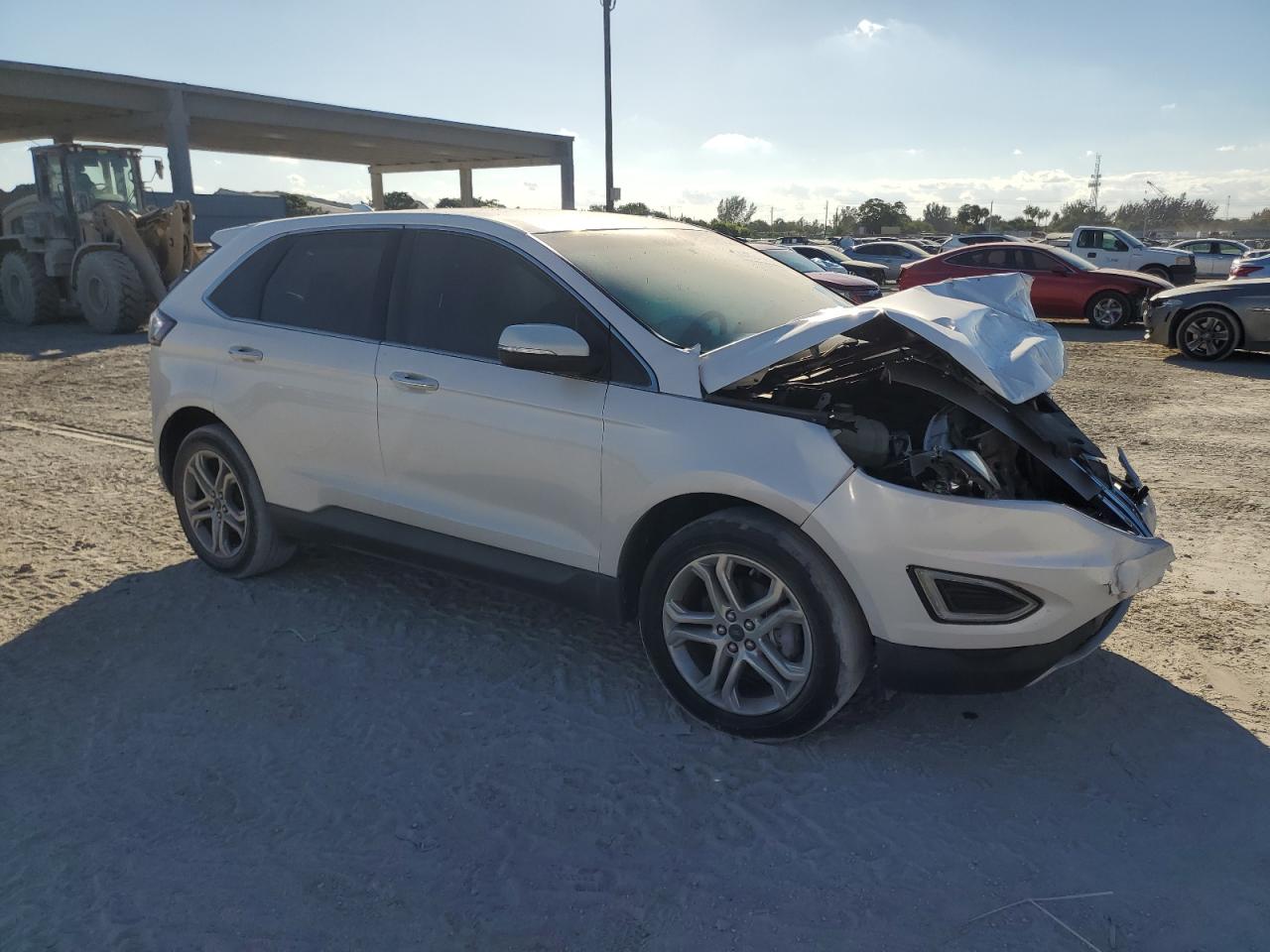 2018 Ford Edge VIN 2FMPK3K97JBB44985 Copart auction photo, front end / minor dent/scratches damage thumbnail 4