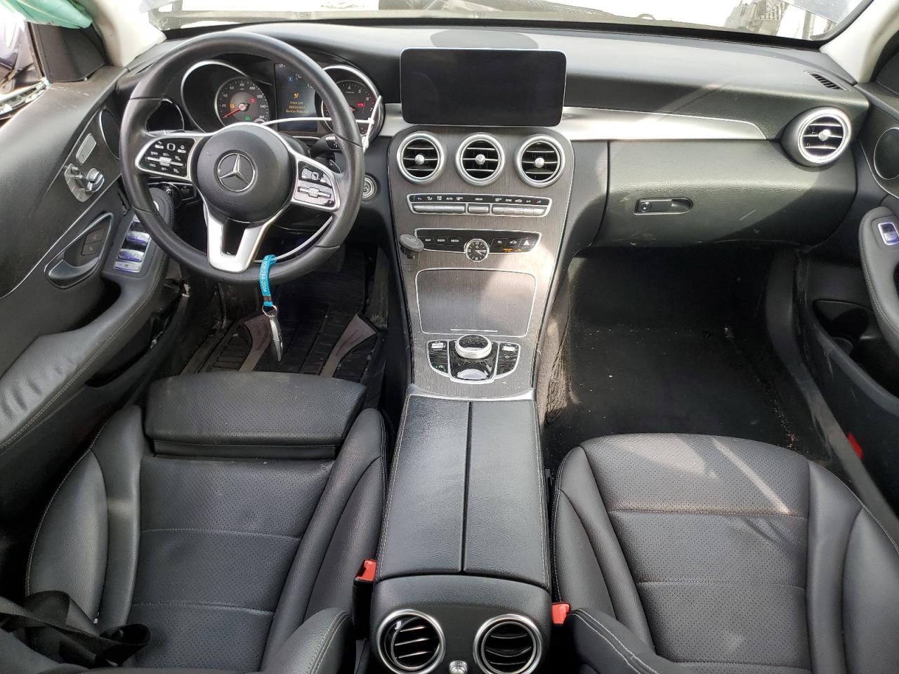 2019 Mercedes-Benz C-klasse VIN 55SWF8DB7KU307798 Copart auction photo, front end / side damage thumbnail 8