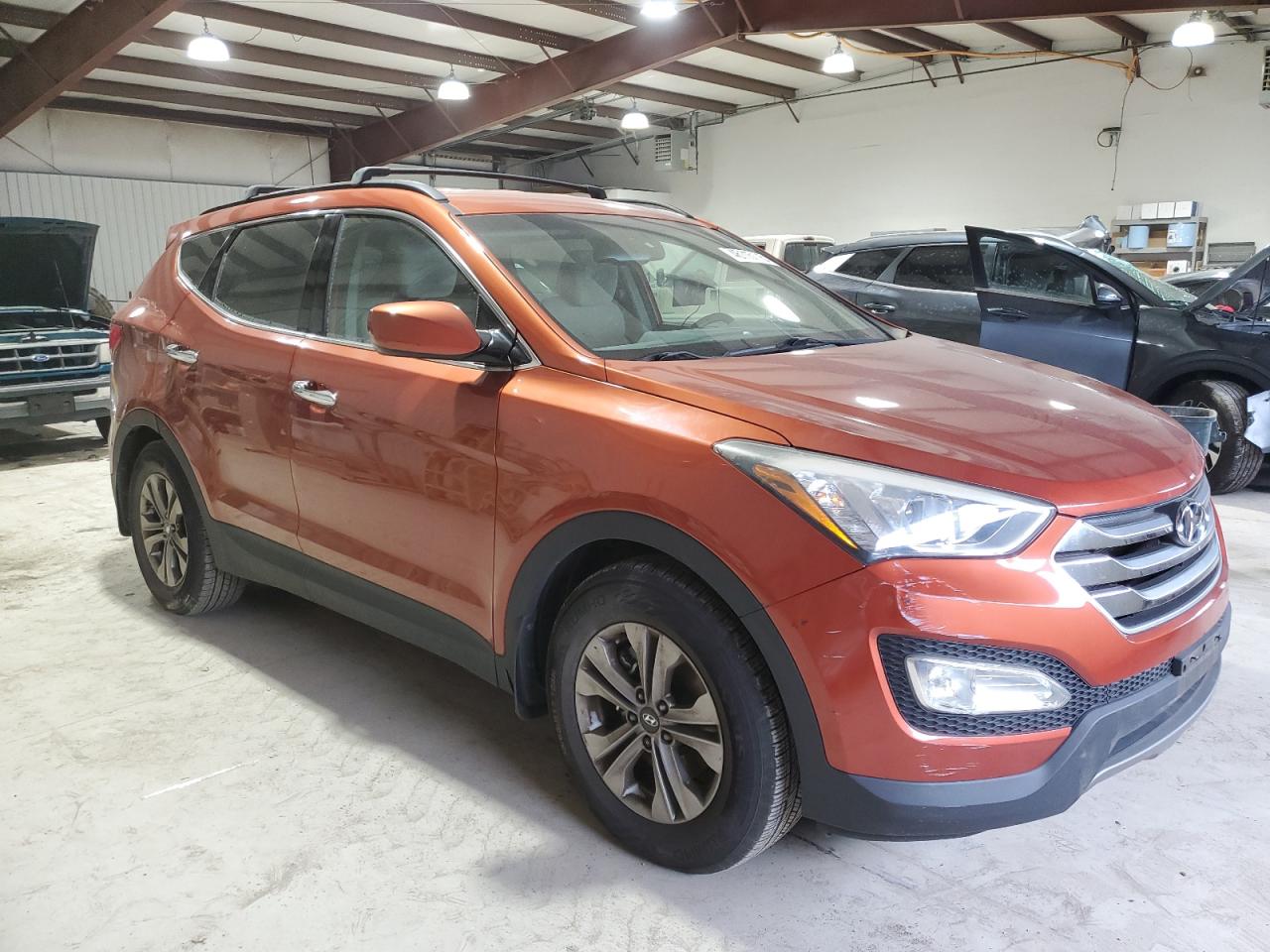 2015 Hyundai Santa Fe VIN 5XYZU3LB2FG285460 Copart auction photo, mechanical damage thumbnail 4