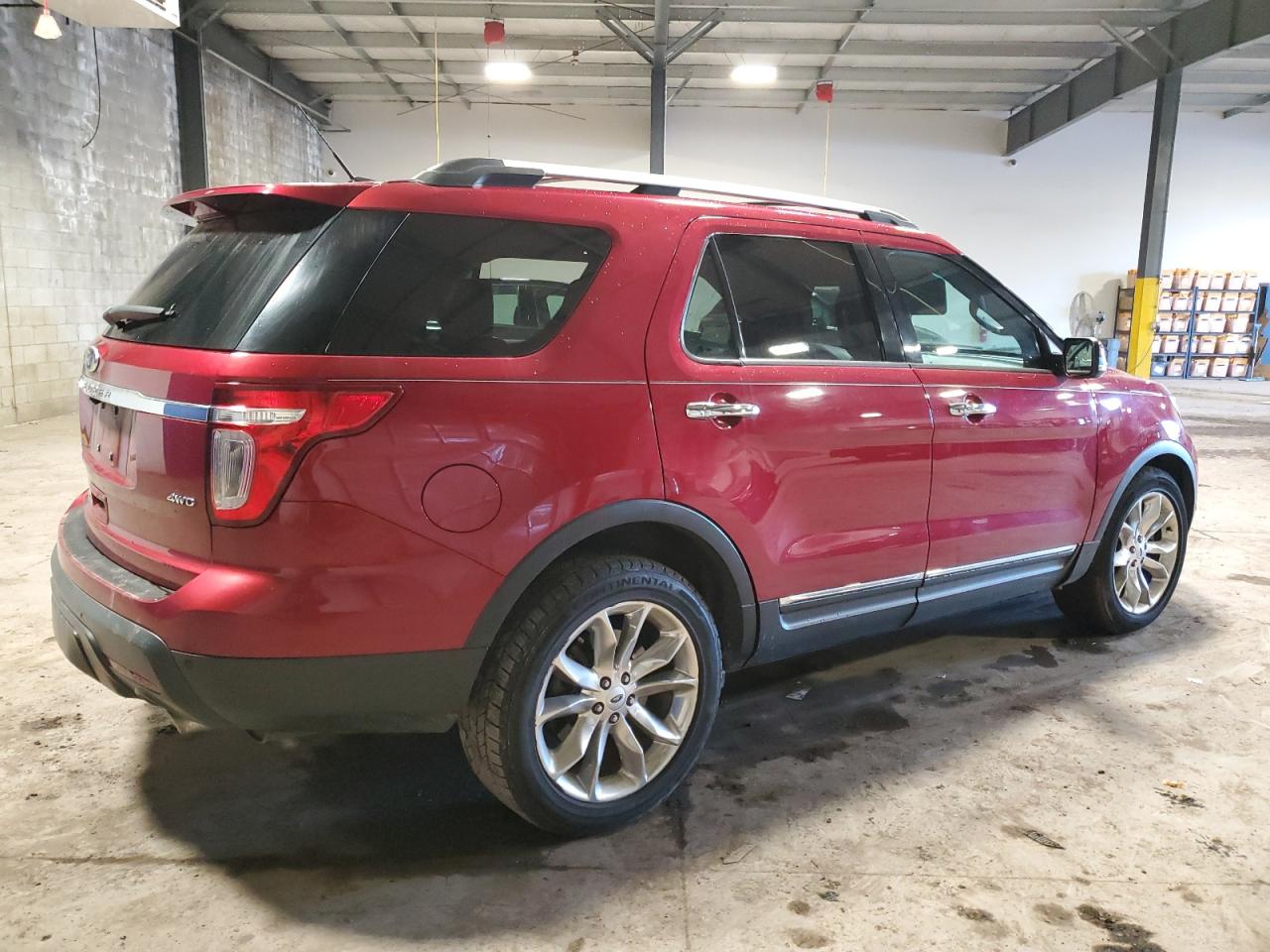 2014 Ford Explorer VIN 1FM5K8F83EGB32143 Copart auction photo, vandalism / side damage thumbnail 3