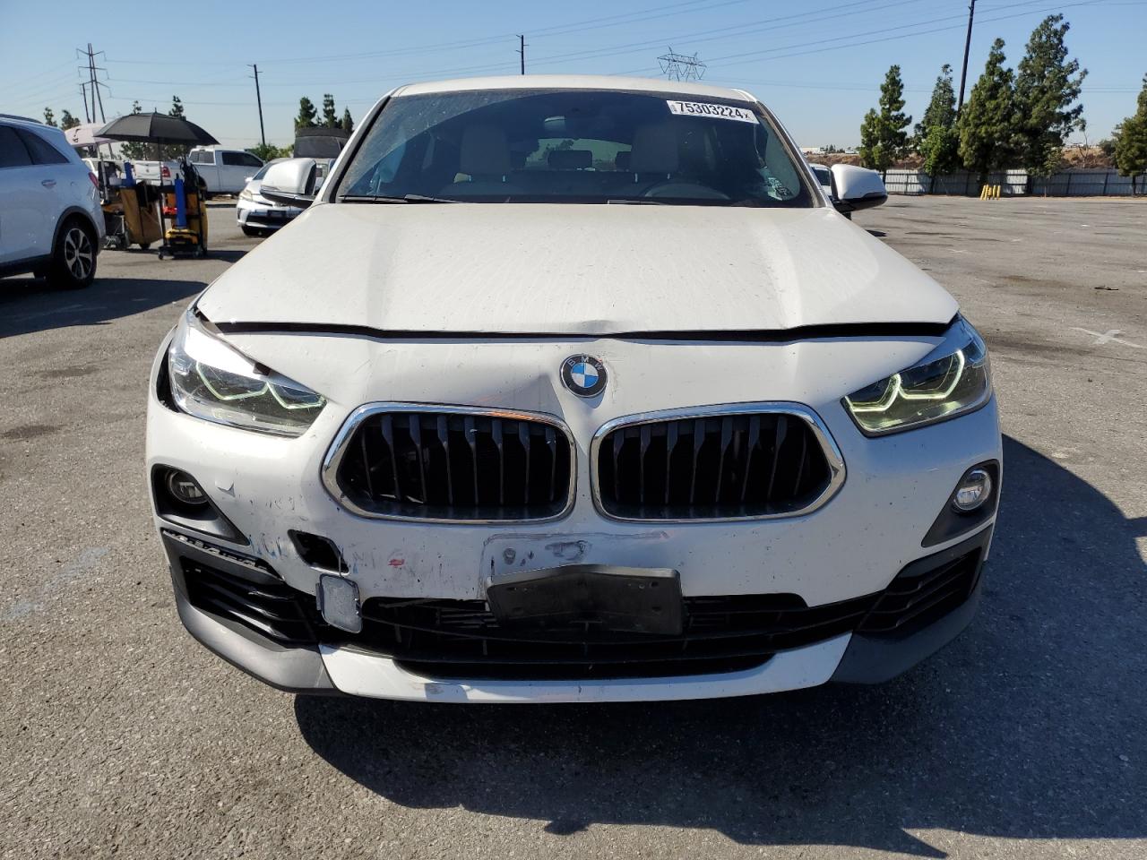 2018 BMW X2 VIN WBXYJ3C35JEJ89615 Copart auction photo, undercarriage / front end damage thumbnail 5