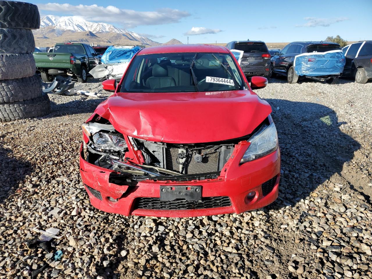 2015 Nissan Sentra VIN 3N1AB7AP2FY299611 Copart auction photo, front end damage thumbnail 5