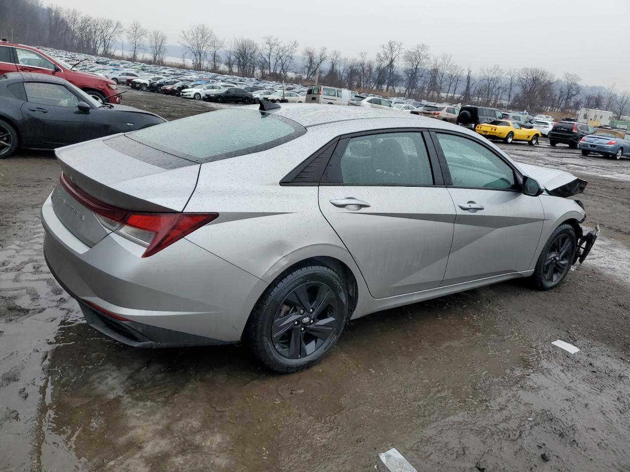 2021 Hyundai Elantra VIN 5NPLM4AG0MH010217 Copart auction photo, front end / minor dent/scratches damage thumbnail 3