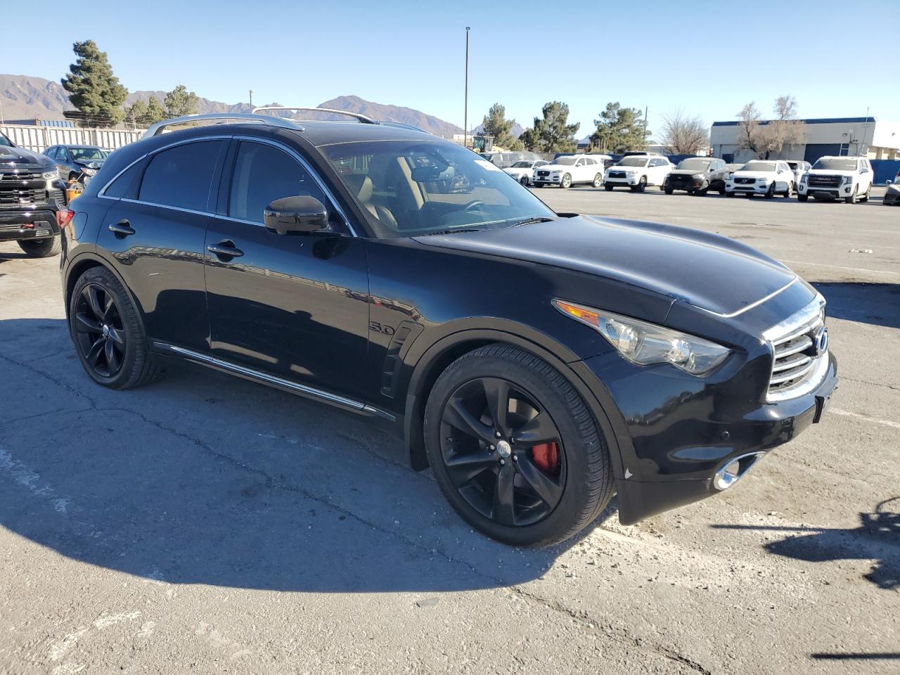 2012 Infiniti FX VIN JN8BS1MW6CM180366 Copart auction photo, side damage thumbnail 4