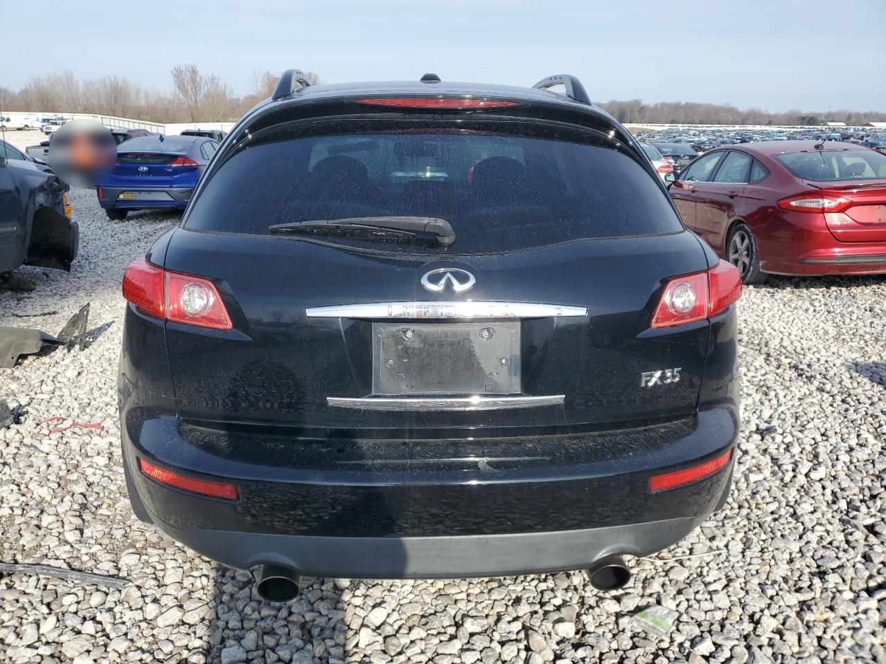 2006 Infiniti FX VIN JNRAS08W86X207484 Copart auction photo, front end / side damage thumbnail 6