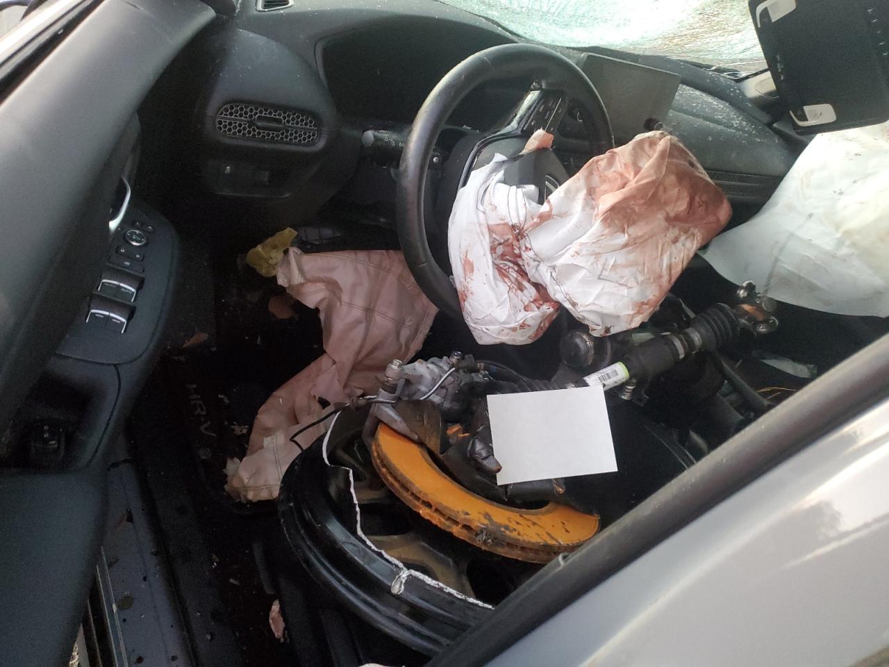 2024 Honda HR-V VIN 3CZRZ2H55RM744285 Copart auction photo, side / front end damage thumbnail 8