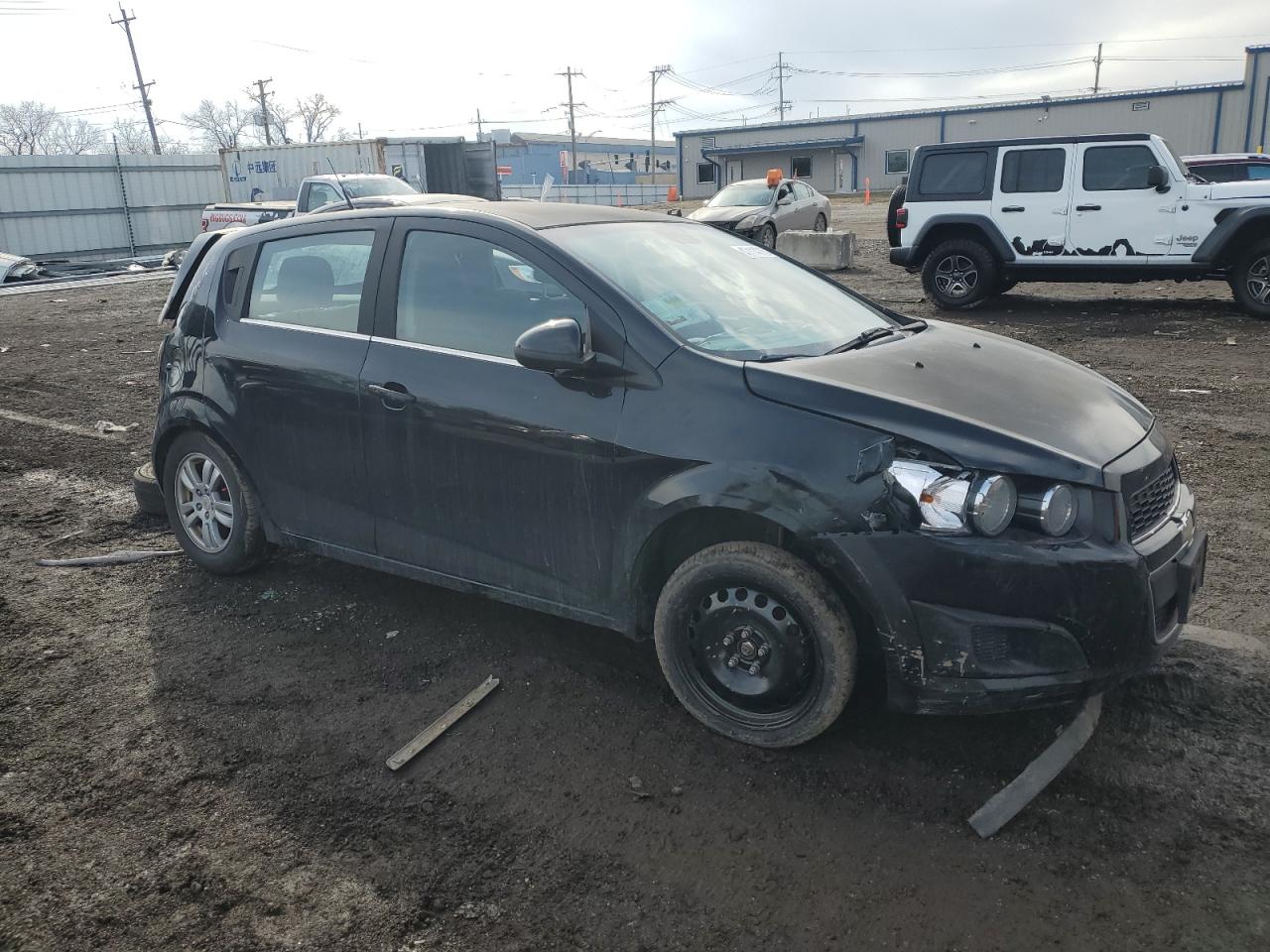 2012 Chevrolet Sonic VIN 1G1JC6SH6C4176221 Copart auction photo, rear end / side damage thumbnail 4