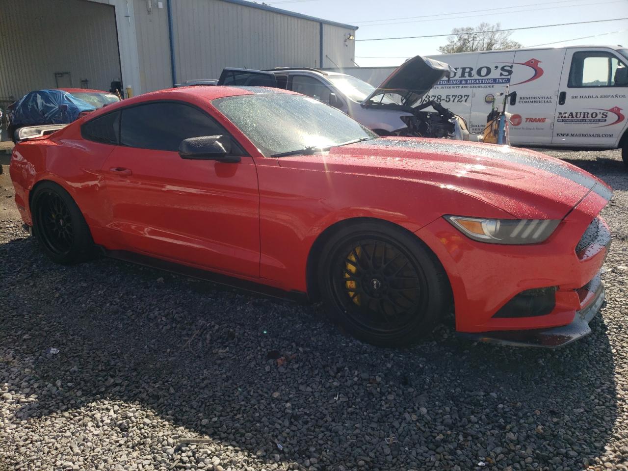 2015 Ford Mustang VIN 1FA6P8AM8F5332100 Copart auction photo, rear end damage thumbnail 4