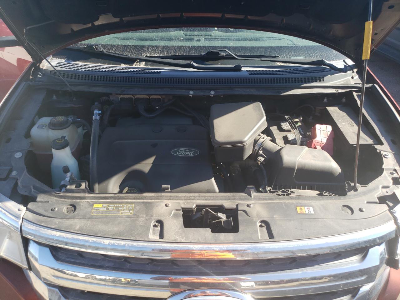 2014 Ford Edge VIN 2FMDK3KCXEBA19354 Copart auction photo, front end / undercarriage damage thumbnail 11