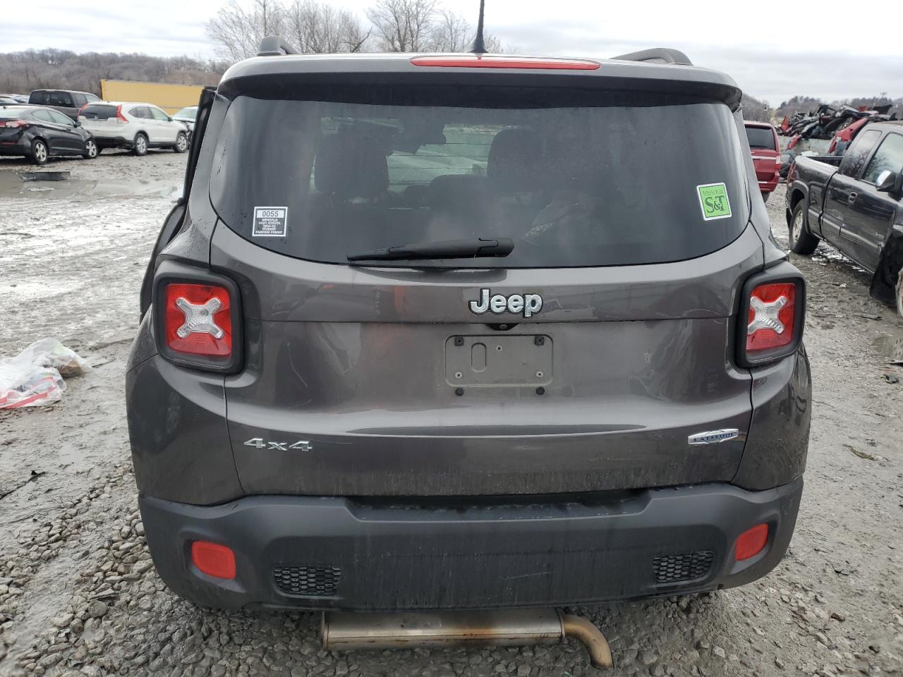 2016 Jeep Renegade VIN ZACCJBBT4GPE15212 Copart auction photo, front end / side damage thumbnail 6