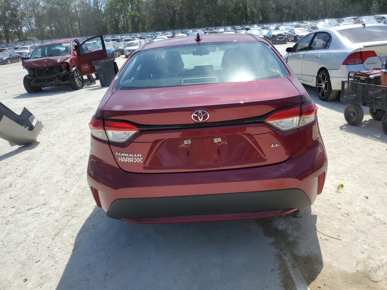 2022 Toyota Corolla VIN 5YFVPMAE1NP354870 Copart auction photo, side / rear end damage thumbnail 6