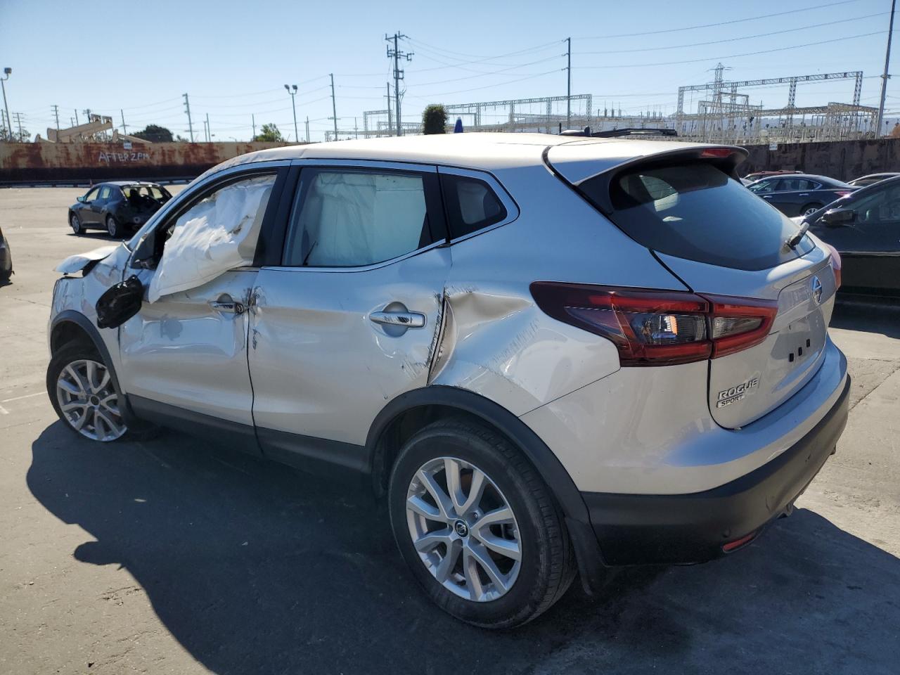 2021 Nissan Rogue VIN JN1BJ1AWXMW440683 Copart auction photo, rollover damage thumbnail 2