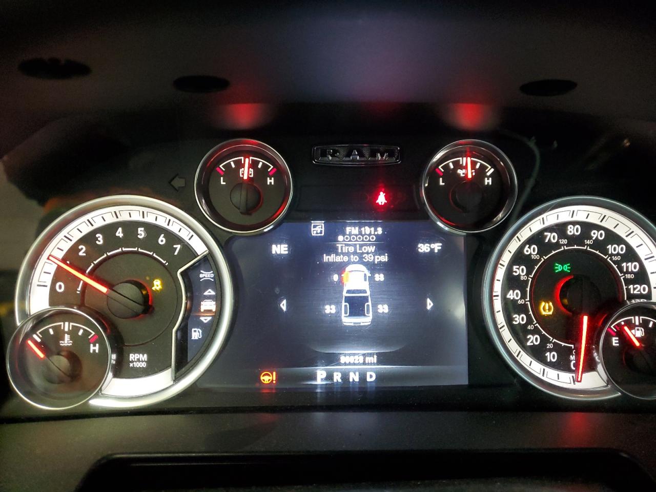 2014 RAM 1500 VIN 3C6JR7CT3EG134228 Copart auction photo, front end / undercarriage damage thumbnail 9
