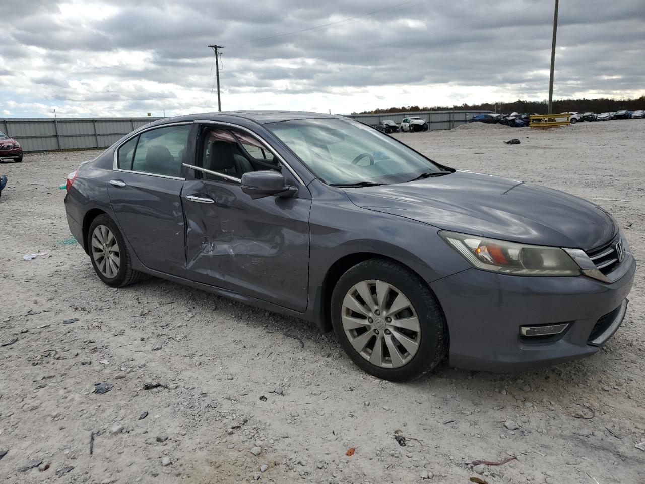 2013 Honda Accord VIN 1HGCR3F85DA038505 Copart auction photo, side damage thumbnail 4