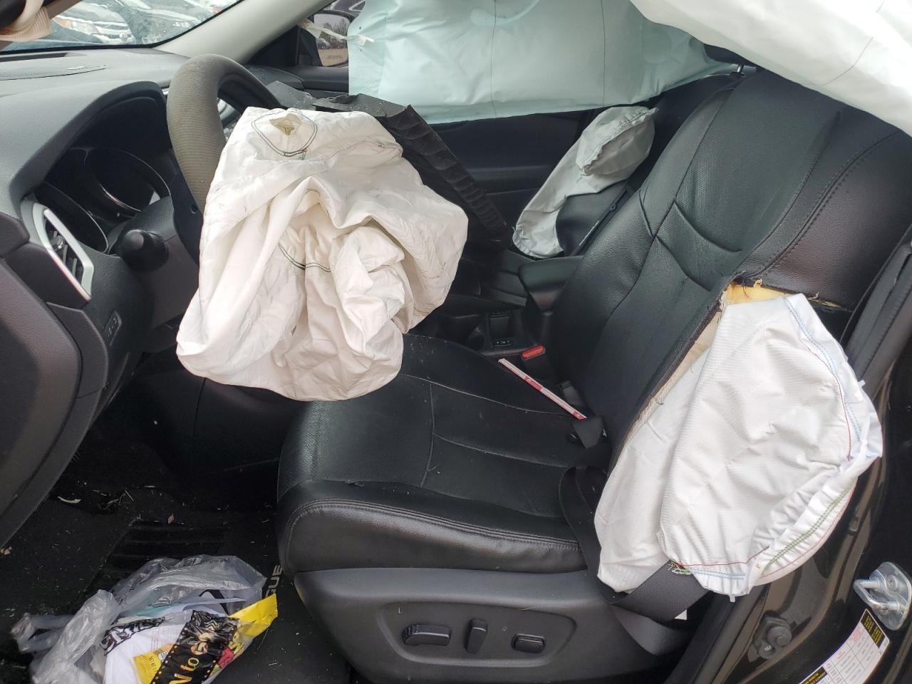 2016 Nissan Rogue VIN KNMAT2MT1GP710991 Copart auction photo, front end / side damage thumbnail 7