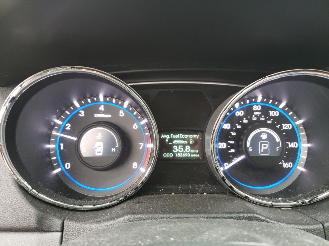 2014 Hyundai Sonata VIN 5NPEB4AC4EH857013 Copart auction photo, front end / side damage thumbnail 9