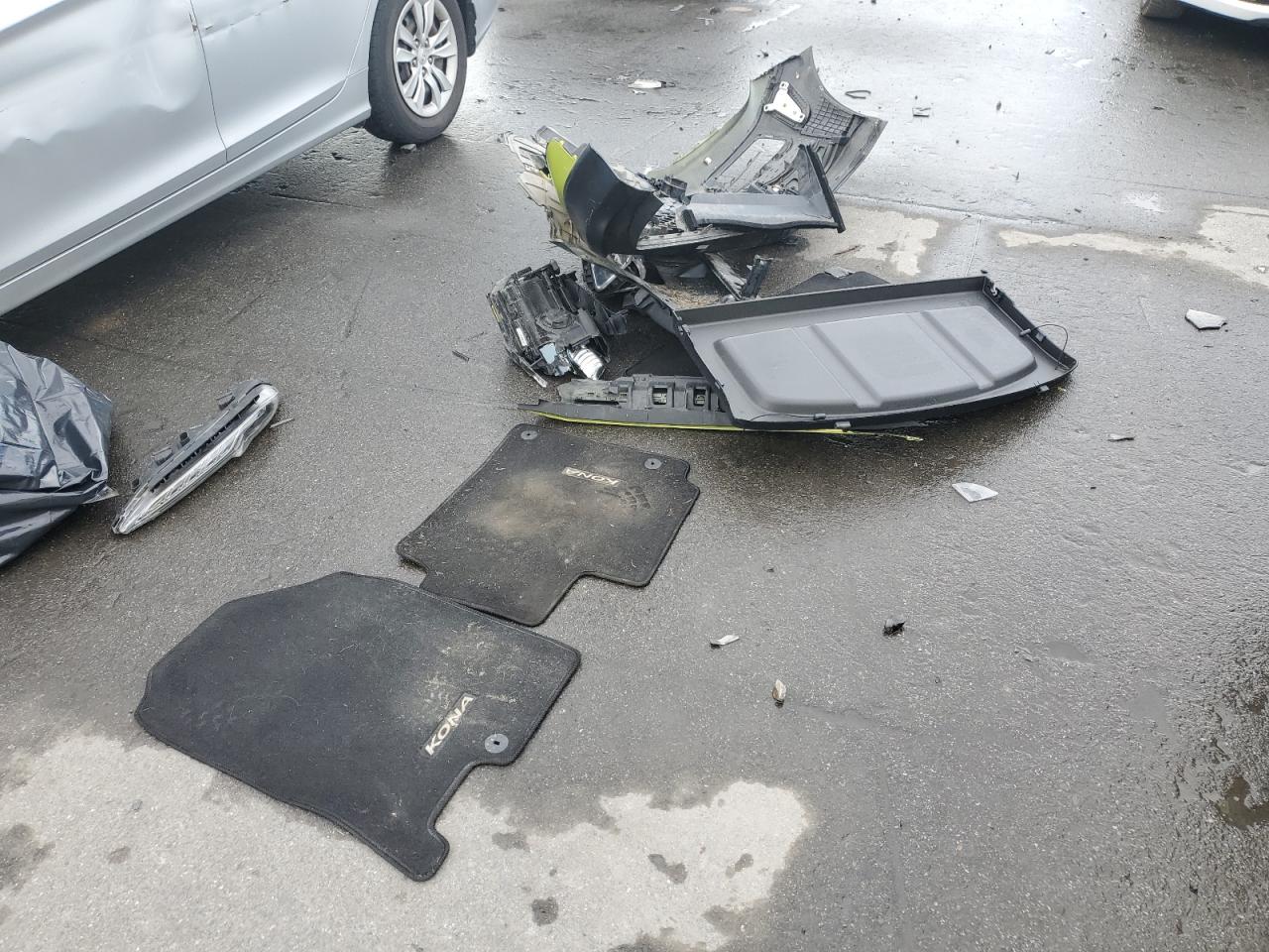2019 Hyundai Kona VIN KM8K3CA59KU233460 Copart auction photo, front end / side damage thumbnail 15