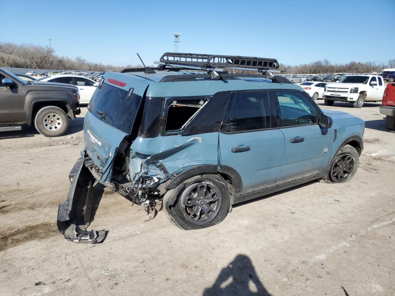 2021 Ford Bronco VIN 3FMCR9B63MRA88911 Copart auction photo, rear end / minor dent/scratches damage thumbnail 3