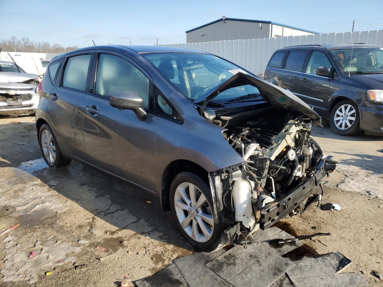 2016 Nissan Versa VIN 3N1CE2CP8GL390963 Copart auction photo, front end damage thumbnail 4