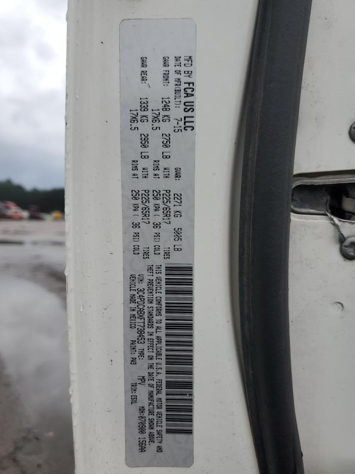 2015 Dodge Journey VIN 3C4PDCABXFT738453 Copart auction photo, front end damage thumbnail 14