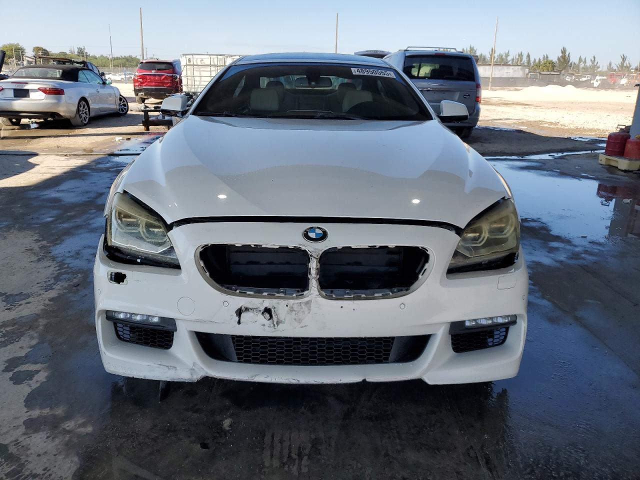 2013 BMW 6er VIN WBA6A0C51DDF14212 Copart auction photo, front end damage thumbnail 5