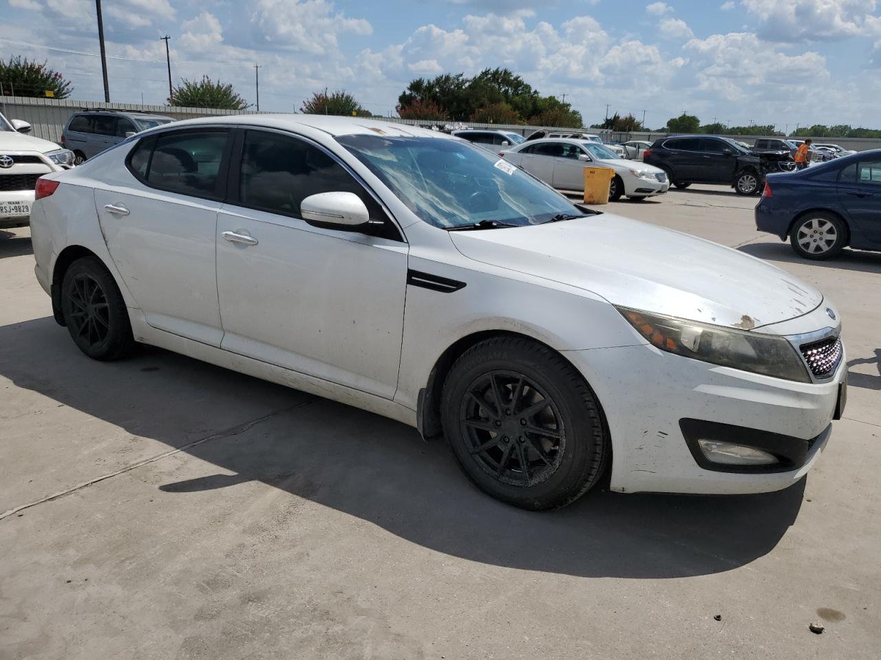 2012 KIA Optima VIN 5XXGM4A71CG061785 Copart auction photo, mechanical damage thumbnail 4