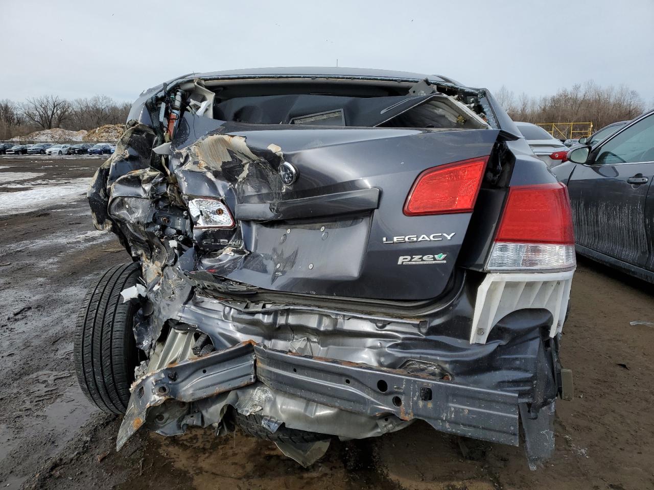 2013 Subaru Legacy VIN 4S3BMBG6XD3042196 Copart auction photo, front end / rear end damage thumbnail 6