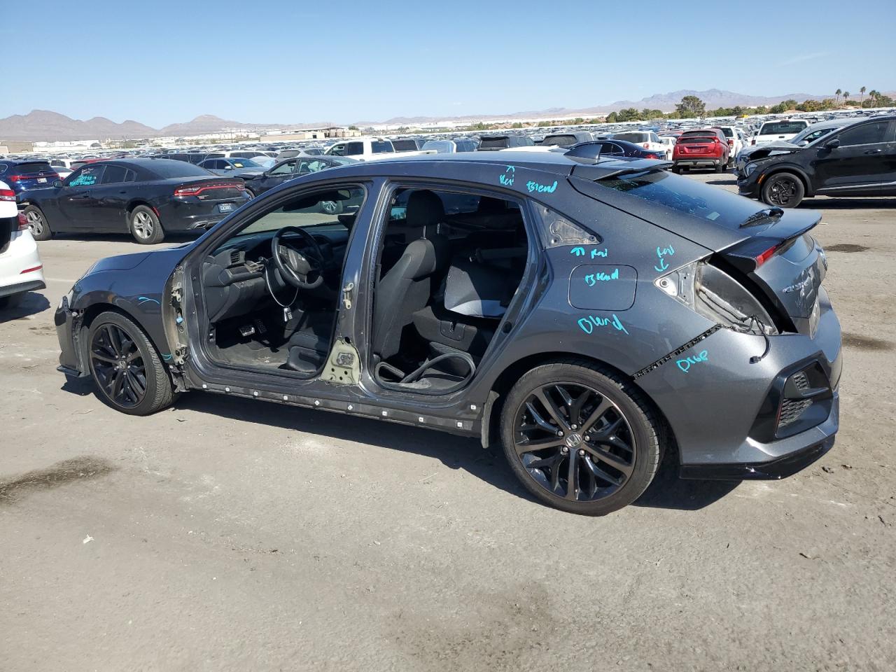 2021 Honda Civic VIN SHHFK7H40MU219700 Copart auction photo, side damage thumbnail 2