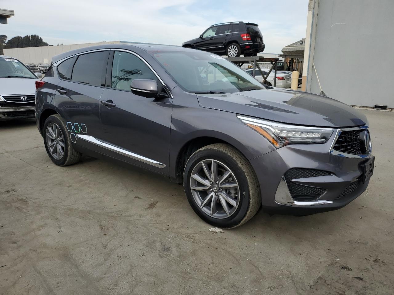 2019 Acura RDX VIN 5J8TC1H5XKL023752 Copart auction photo, side damage thumbnail 4