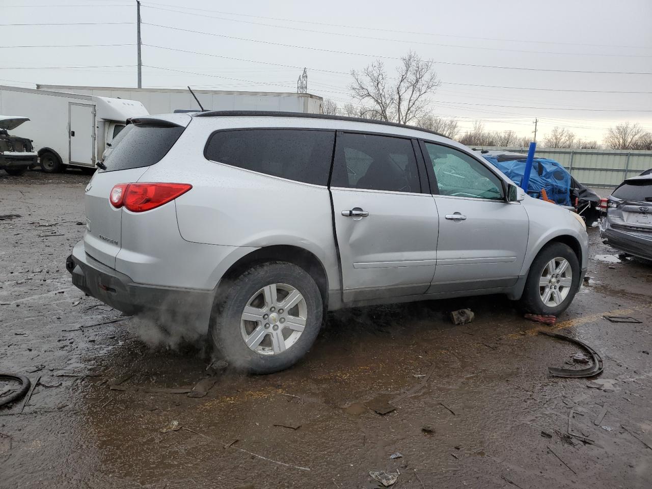 2012 Chevrolet Traverse VIN 1GNKVGED7CJ301692 Copart auction photo, all over damage thumbnail 3