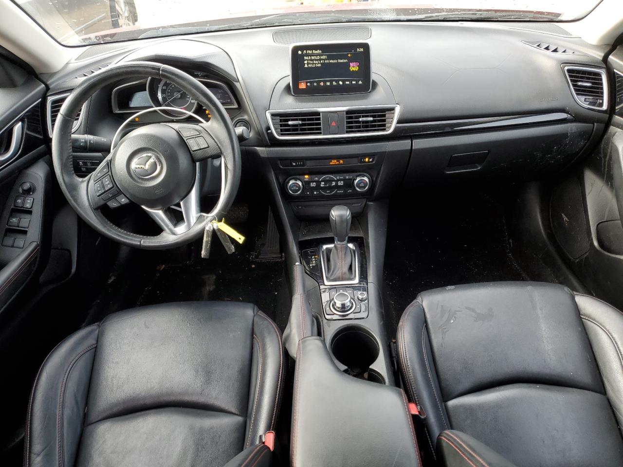 2016 Mazda 3 VIN JM1BM1N76G1334515 Copart auction photo, front end / undercarriage damage thumbnail 8