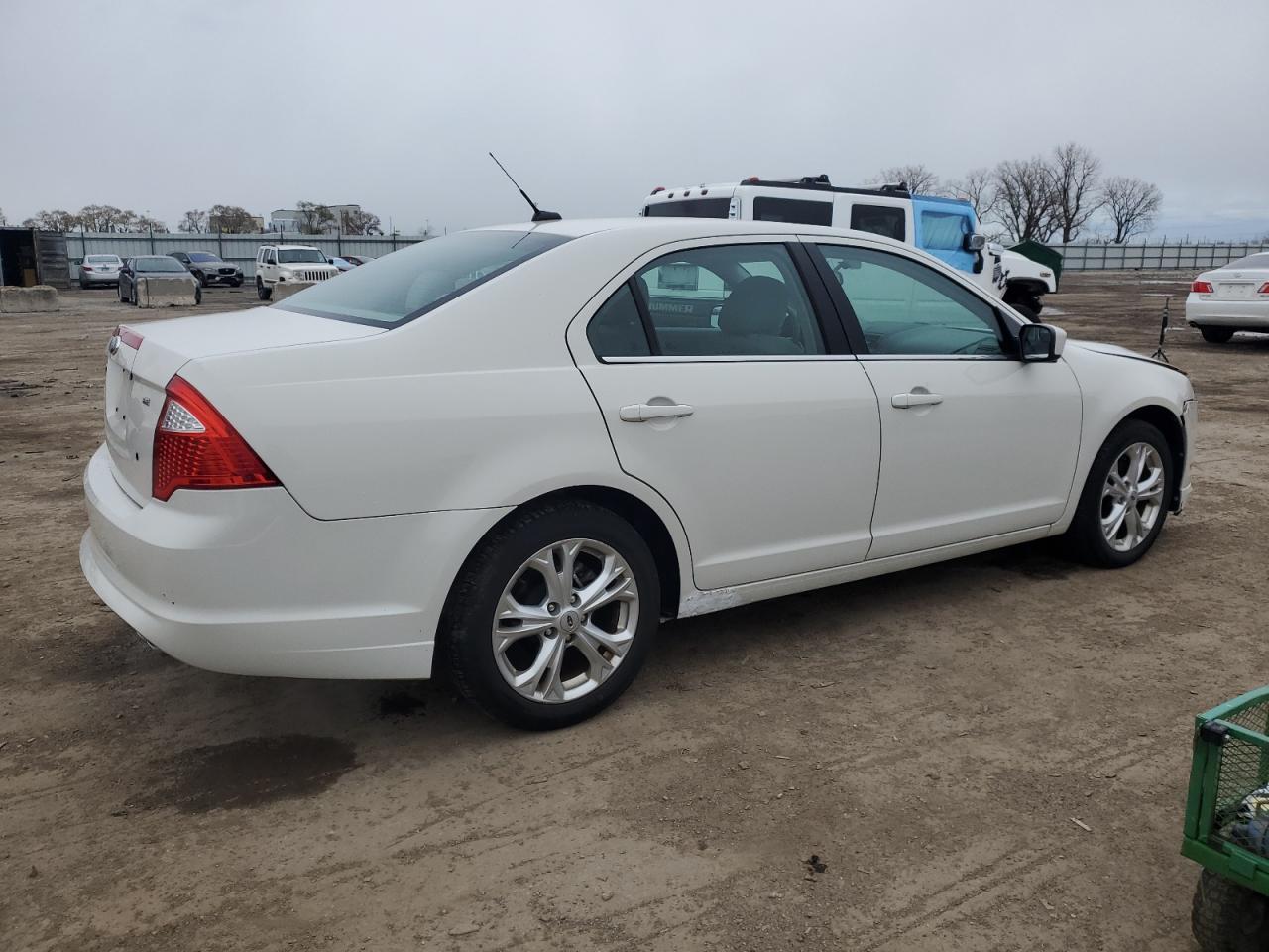 2012 Ford Fusion VIN 3FAHP0HA9CR235793 Copart auction photo, front end / side damage thumbnail 3