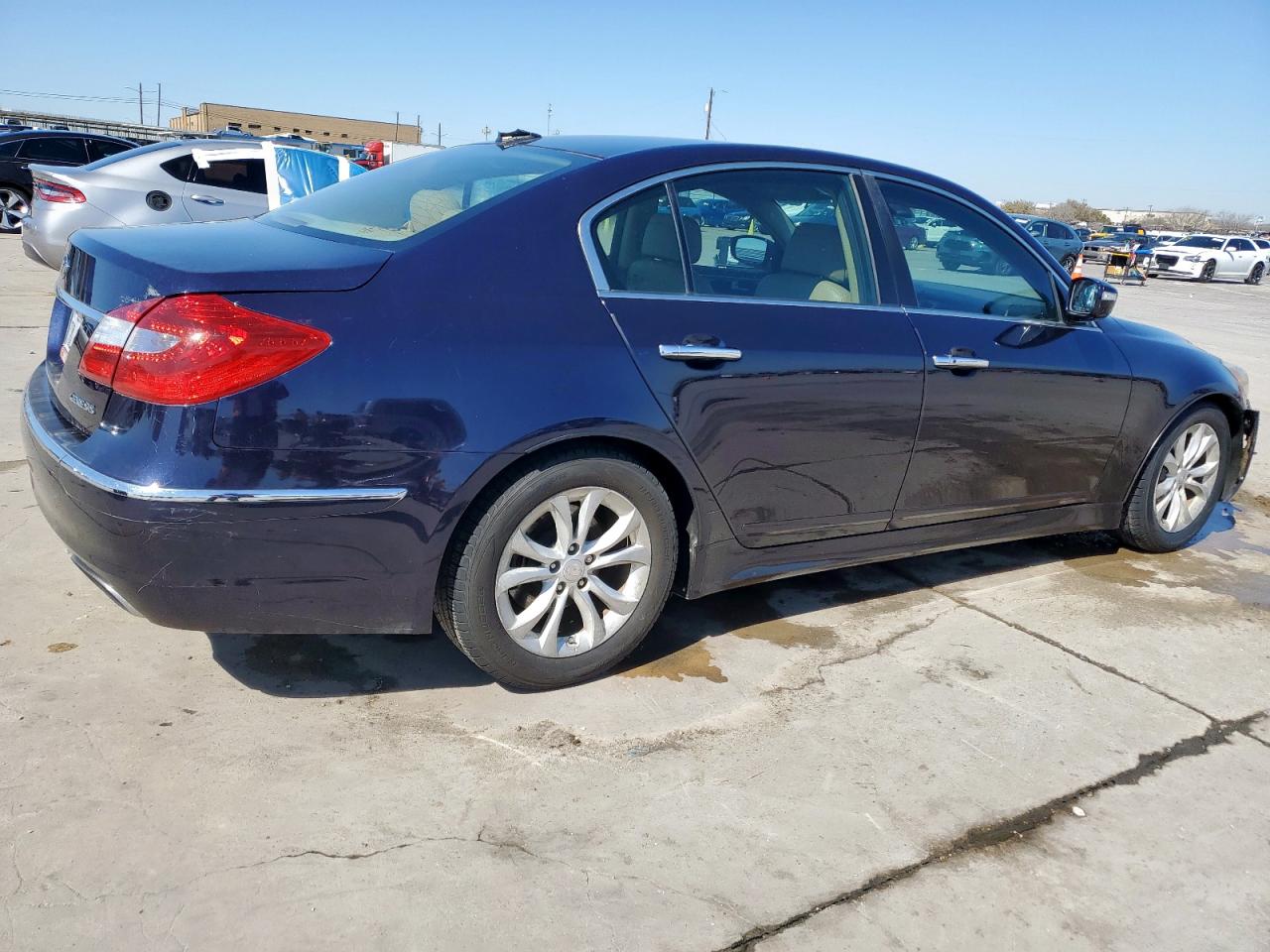 2012 Hyundai Genesis VIN KMHGC4DD1CU169270 Copart auction photo, front end damage thumbnail 3