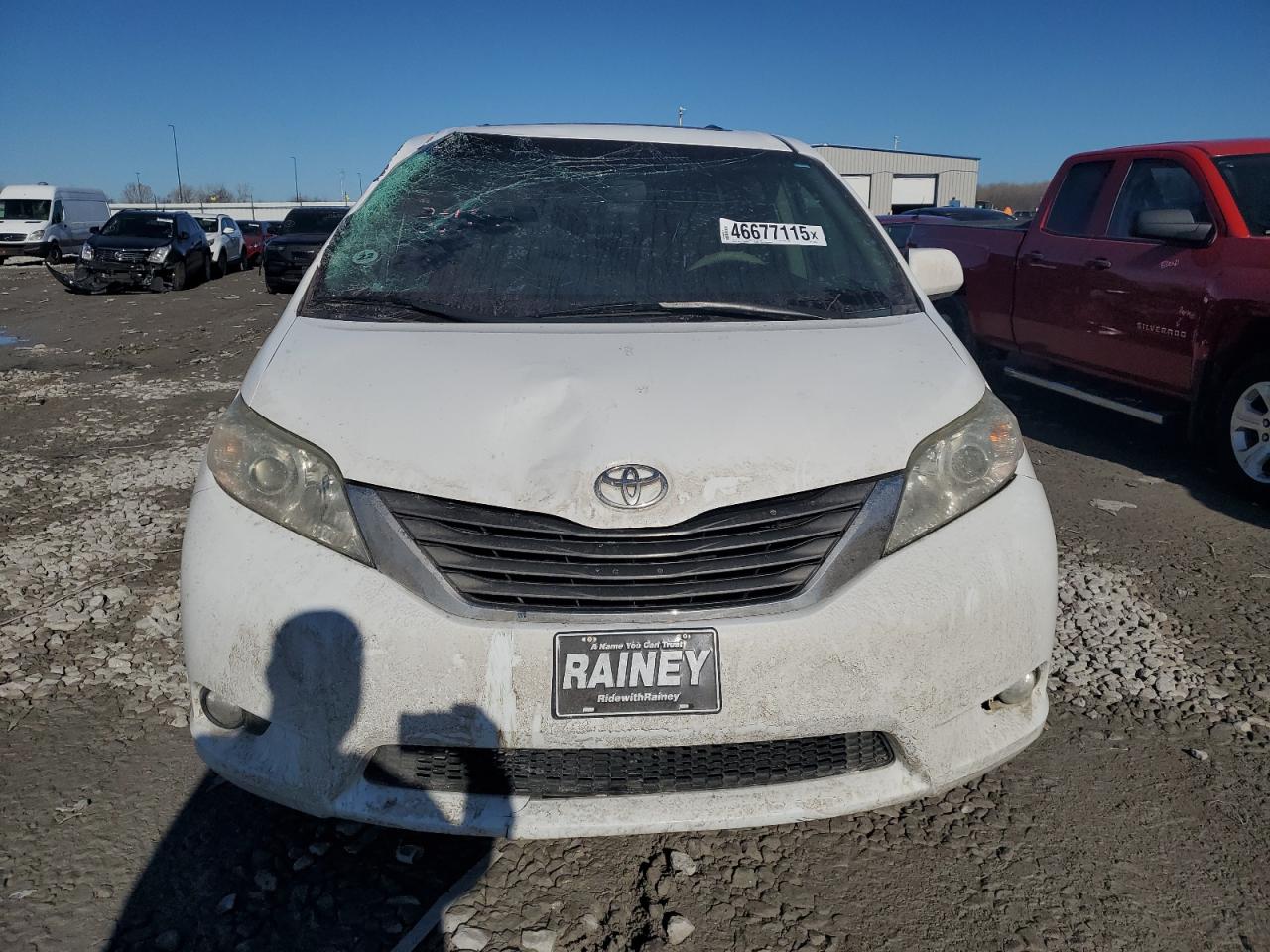 2012 Toyota Sienna VIN 5TDYK3DC2CS243832 Copart auction photo, side / rear end damage thumbnail 5