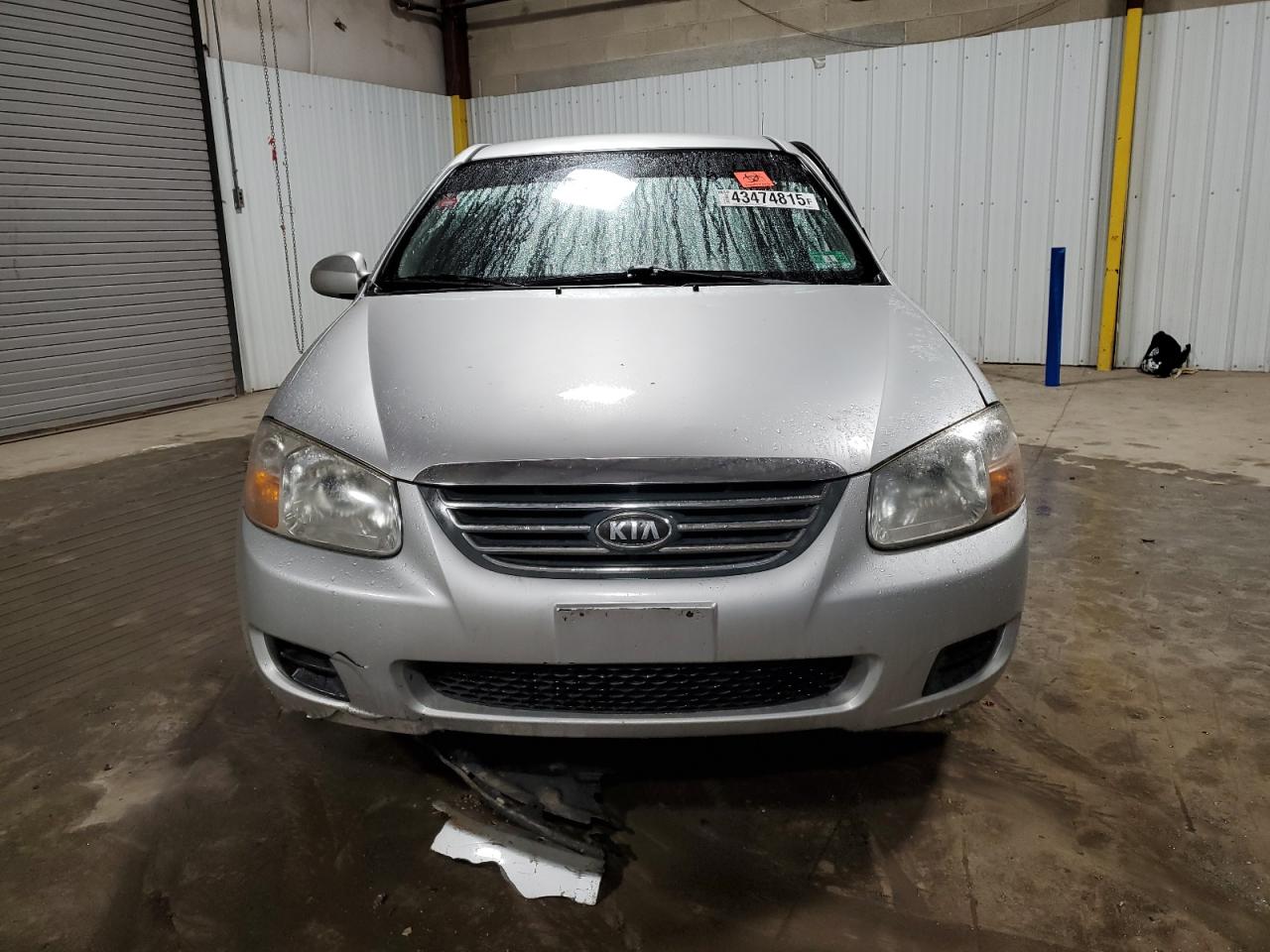 2008 KIA Spectra VIN KNAFE122585515149 Copart auction photo, side / front end damage thumbnail 5