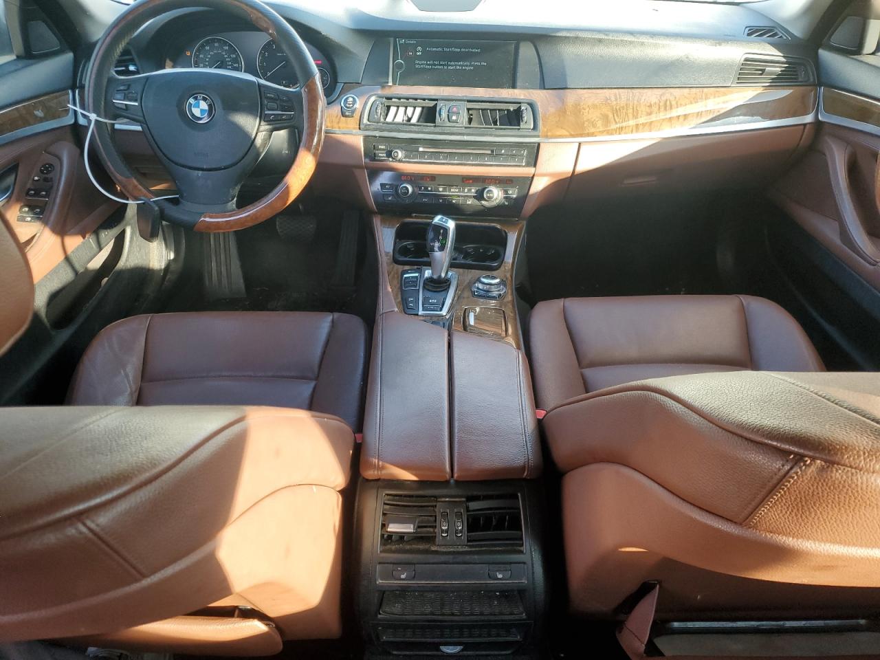 2012 BMW 5er VIN WBAFU7C58CDU58300 Copart auction photo, front end / side damage thumbnail 8