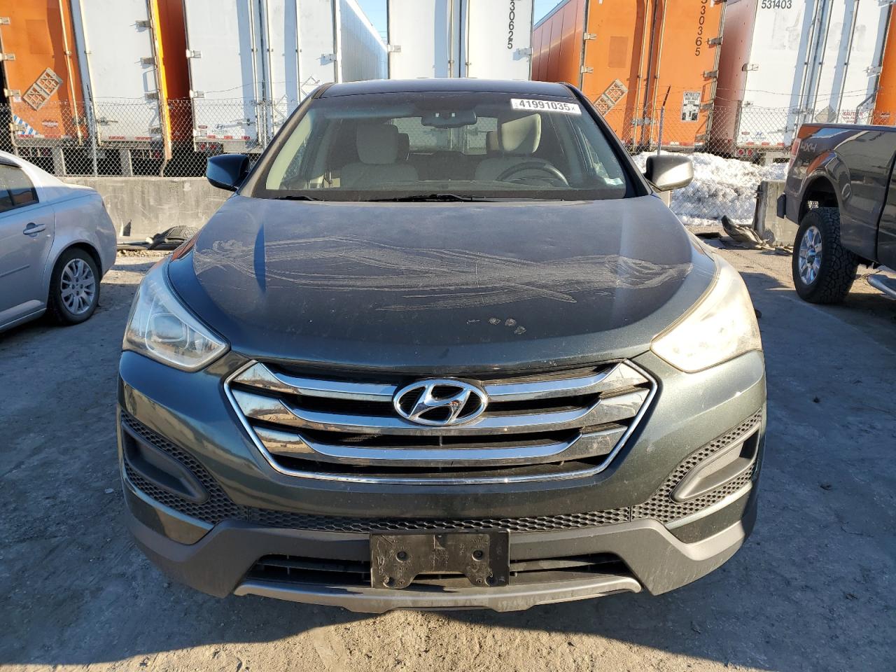 2013 Hyundai Santa Fe VIN 5XYZT3LBXDG028935 Copart auction photo, rear end / hail damage thumbnail 5