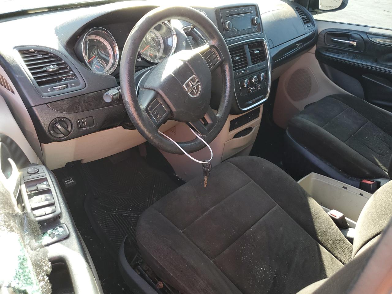 2013 Dodge Caravan VIN 2C4RDGCGXDR719376 Copart auction photo, stripped / side damage thumbnail 8