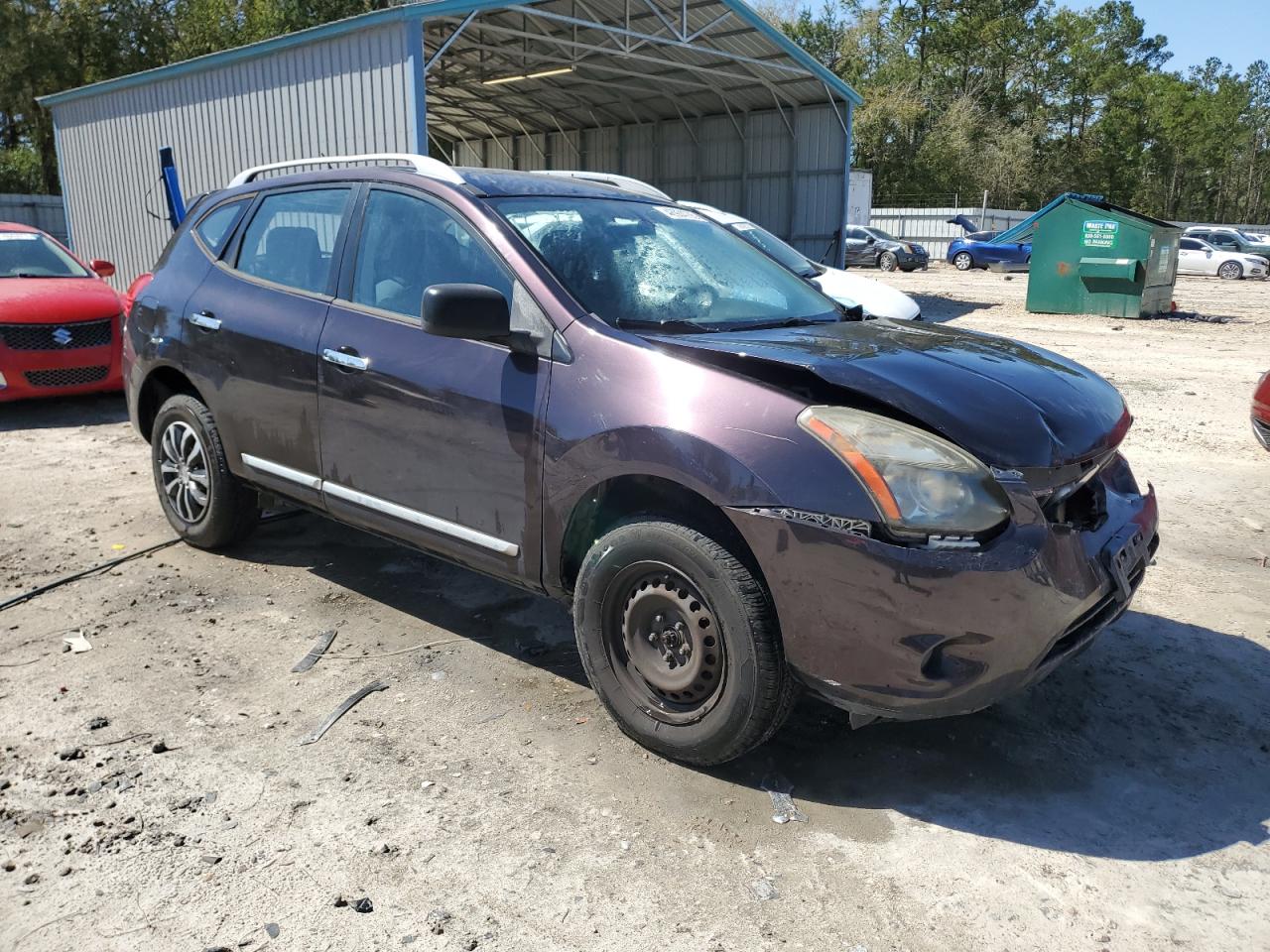 2015 Nissan Rogue VIN JN8AS5MV1FW250522 Copart auction photo, front end damage thumbnail 4