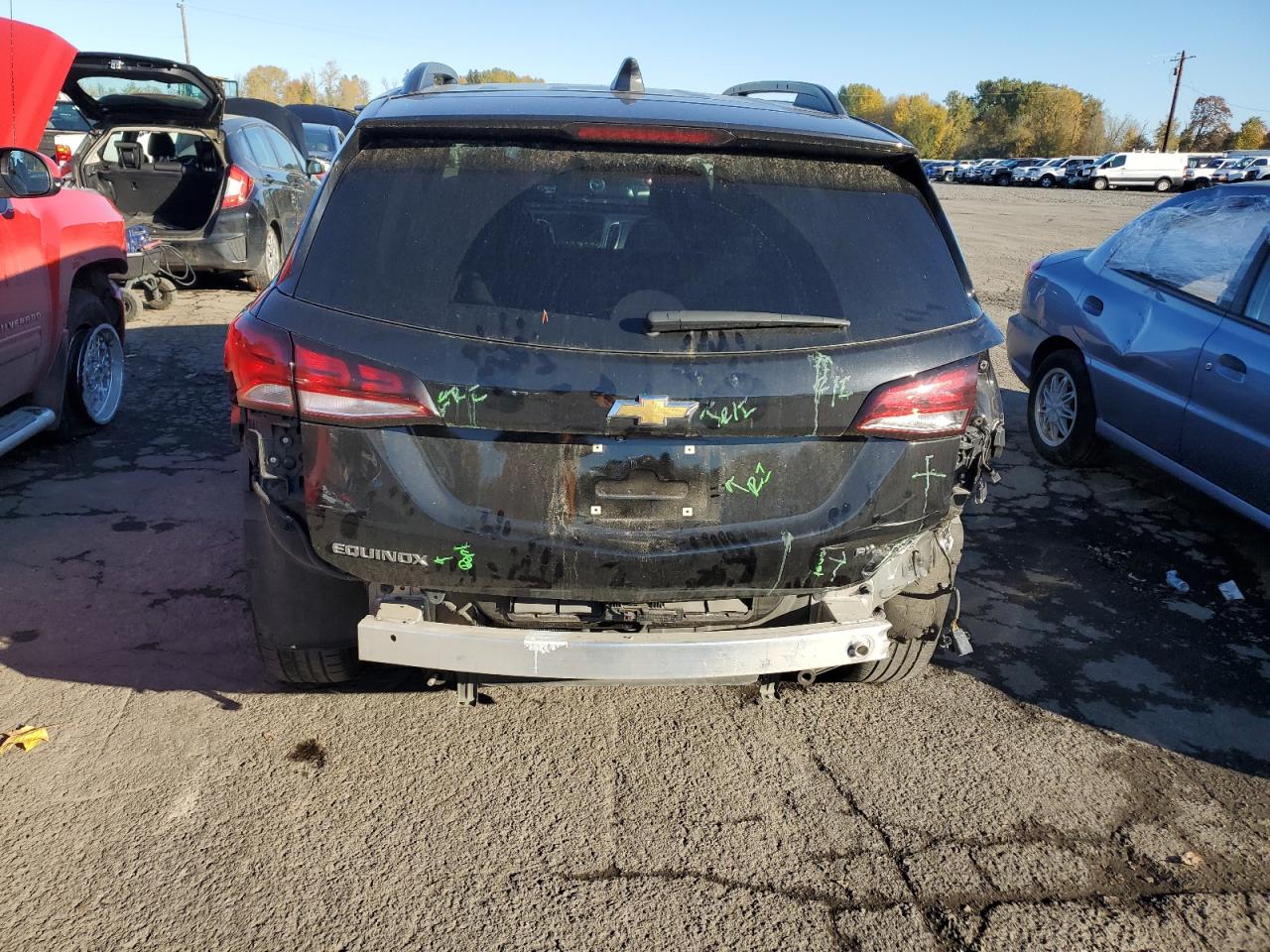 2022 Chevrolet Equinox VIN 3GNAXUEV3NL314349 Copart auction photo, rear end damage thumbnail 6