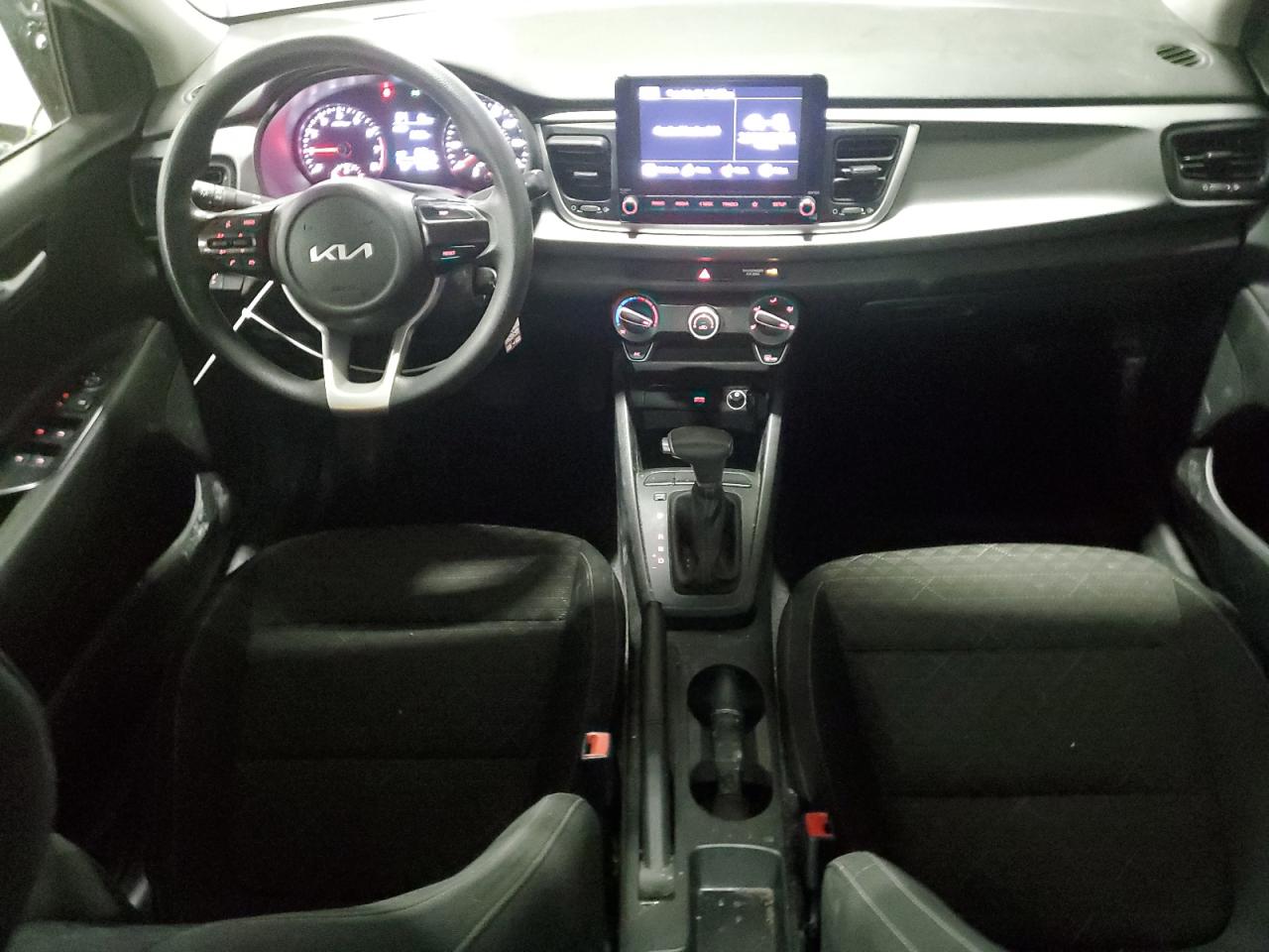 2022 KIA Rio VIN 3KPA24AD2NE445328 Copart auction photo, rear end / side damage thumbnail 8