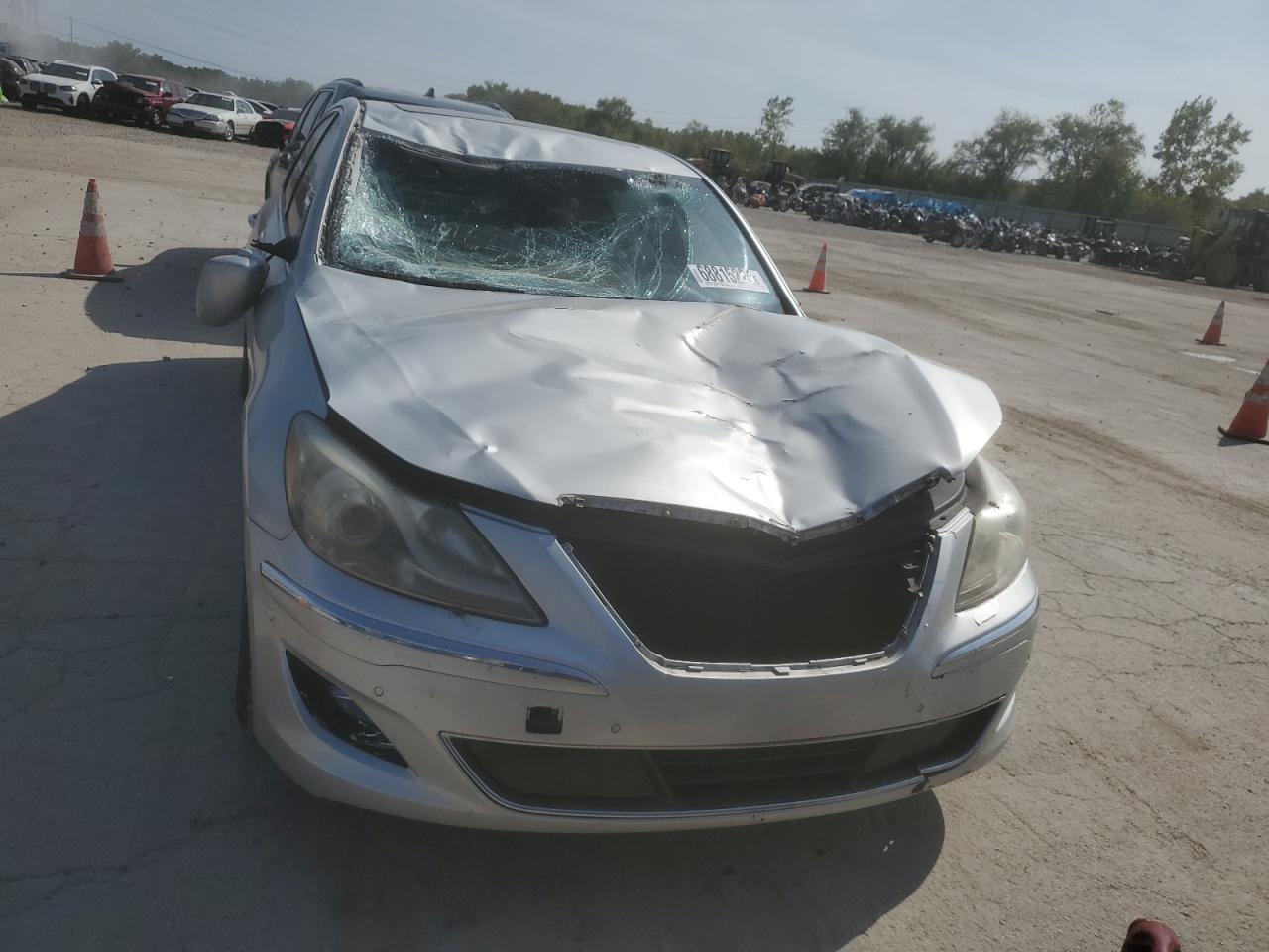 2013 Hyundai Genesis VIN KMHGC4DH1DU234574 Copart auction photo, front end damage thumbnail 5